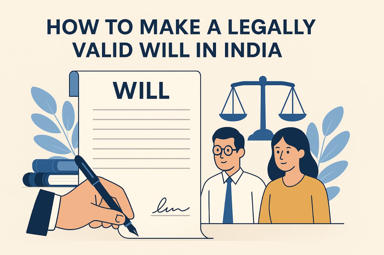 how to make a legally valid will in India