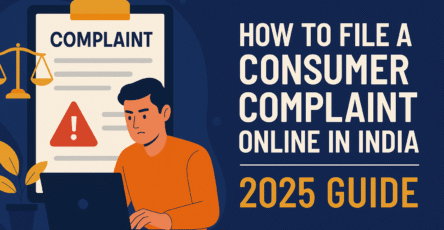 How to file a consumer complaint online in India – Step-by-step 2025 infographic guide
